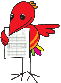Bunter Vogel